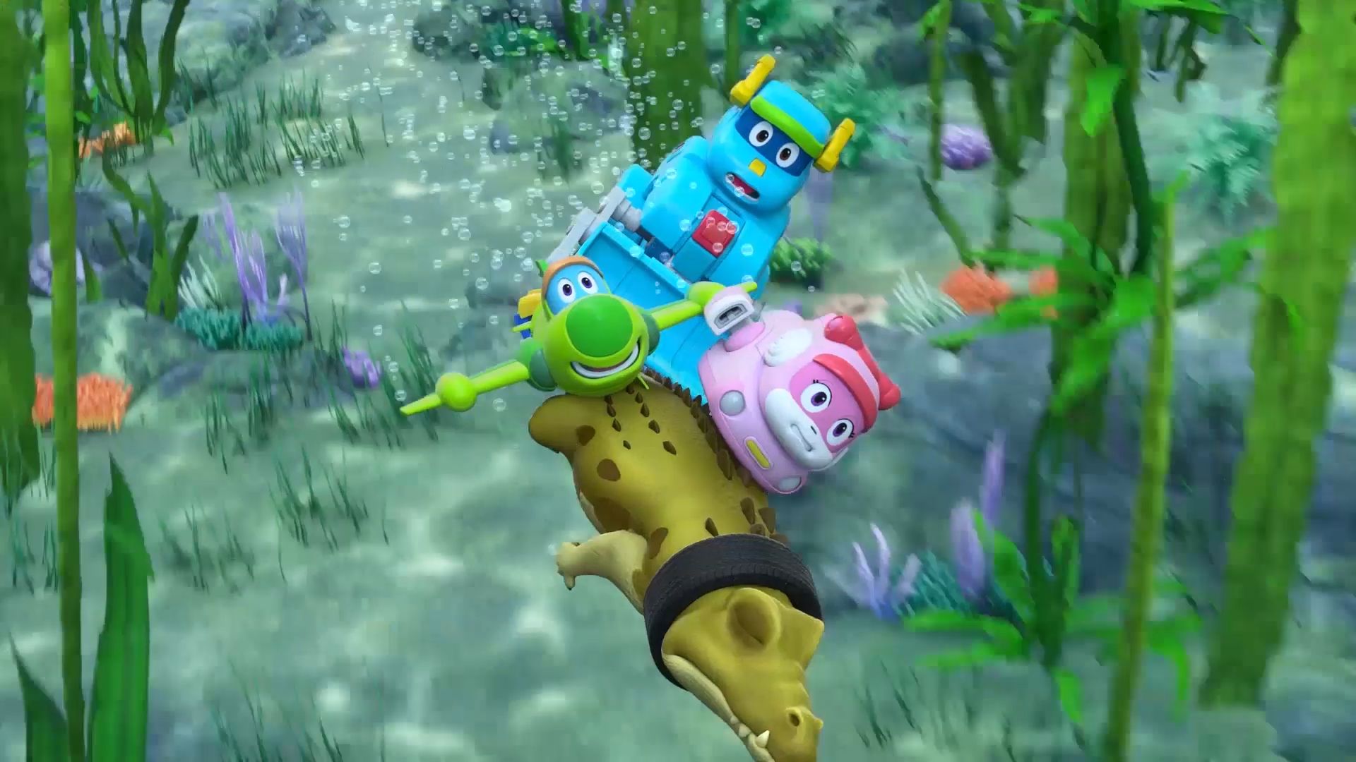 跟着帮帮龙一起去浩瀚的大海遨游吧!