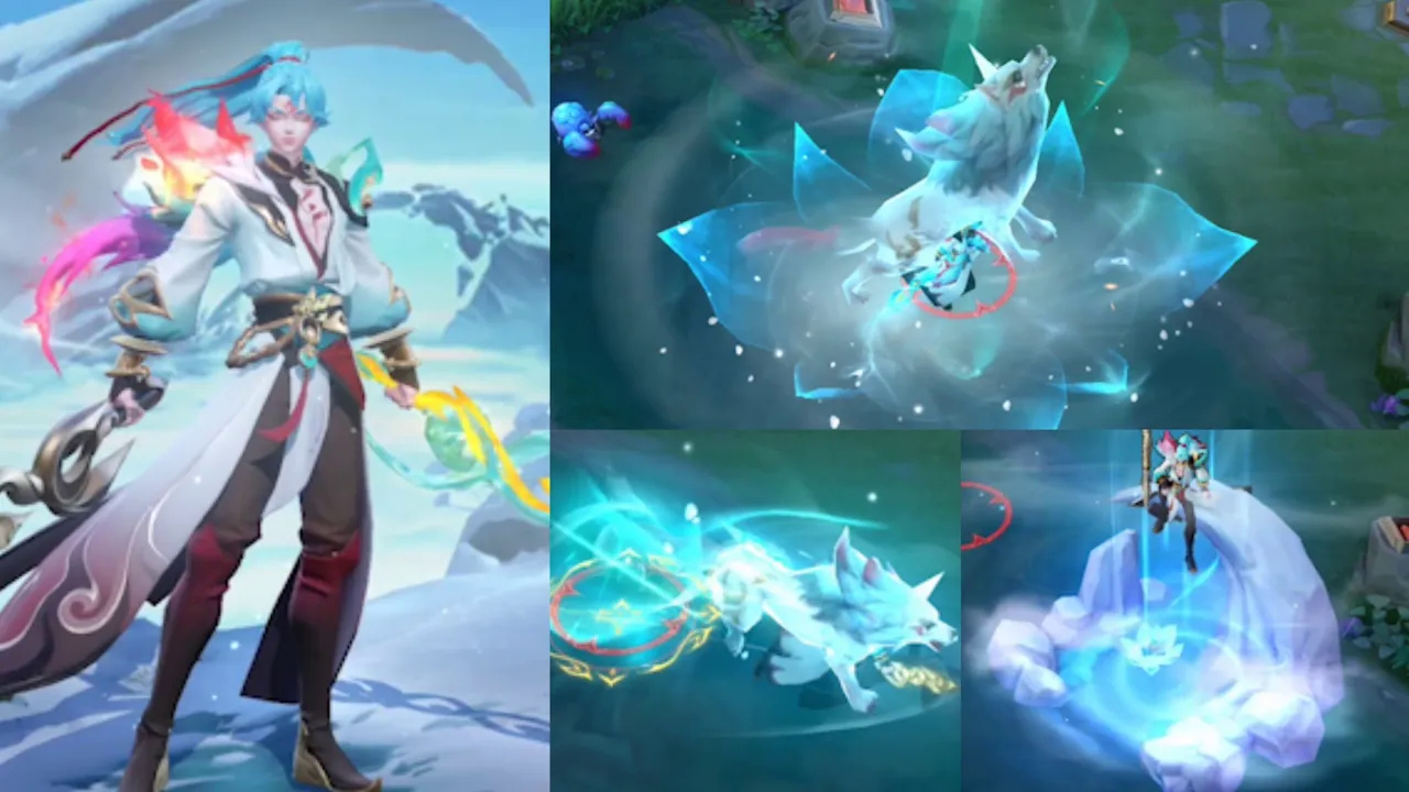 落雪白狼 亚连 新造型展示 | 传说对决 aov