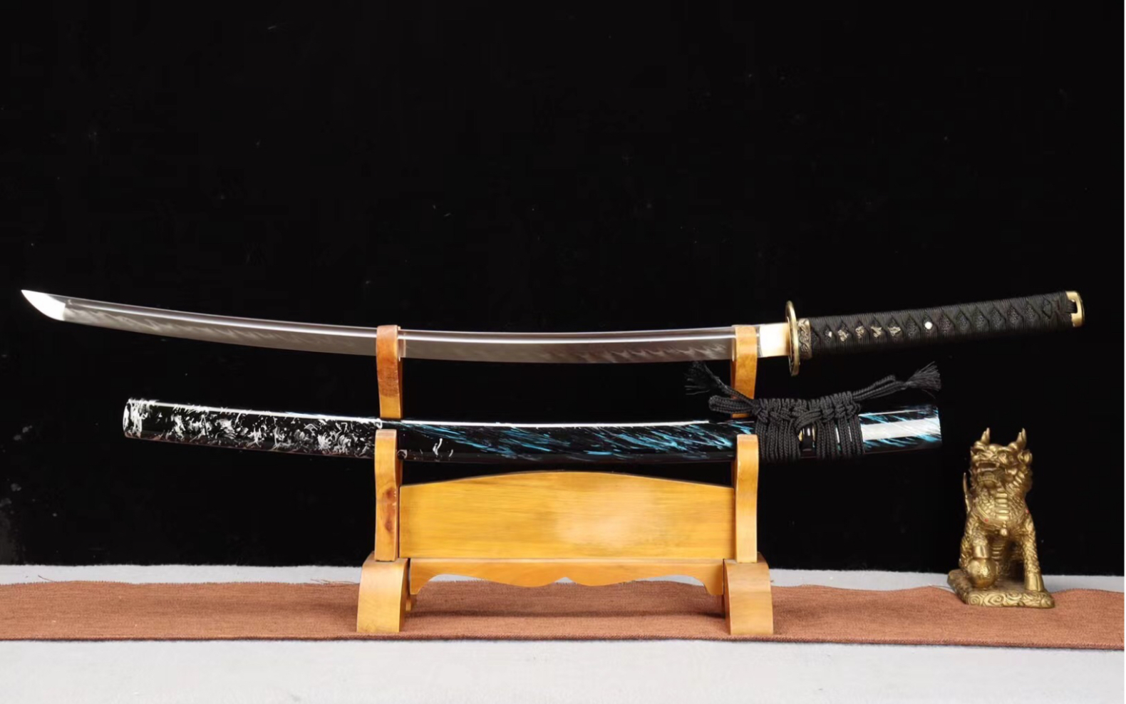 特殊t10覆土烧刃纹流云武士刀打刀