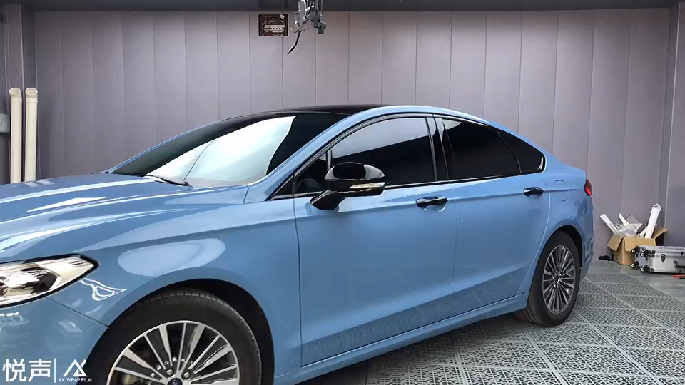 中国蓝是什么蓝,蒙迪欧改色贴膜,瓷器蓝改色膜效果案例,烟台汽车改色