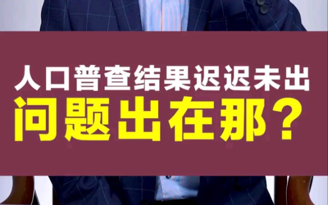 人口普查结果即将出炉,有哪些值得注意的点?哔哩哔哩bilibili