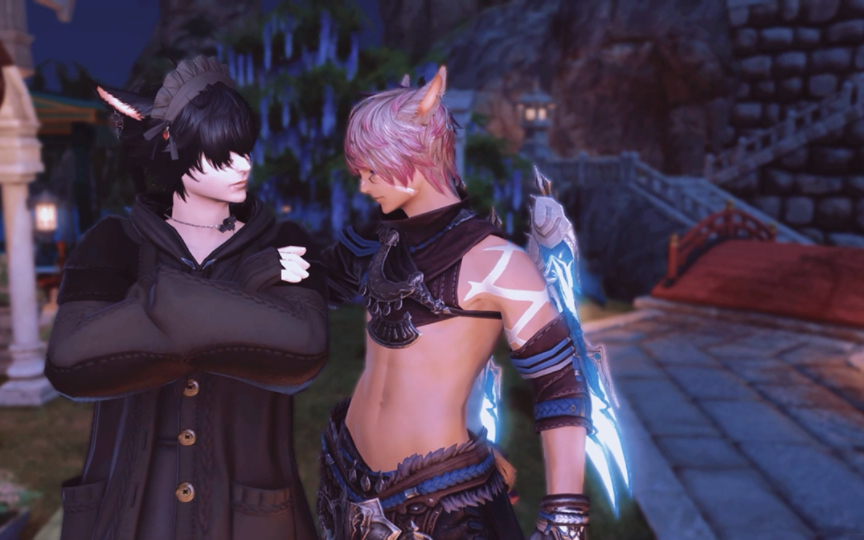 ff14 猫男 情人节猫猫贴贴 被拉拉肥缠住