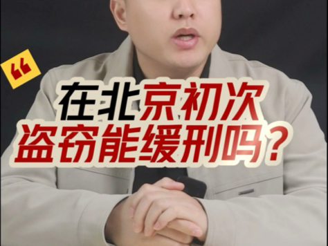 在北京初次盗窃能缓刑吗?北京第一次违章可以免罚吗北京地区关于盗窃犯罪的缓刑适用条件有北京盗窃多少可以立案哔哩哔哩bilibili