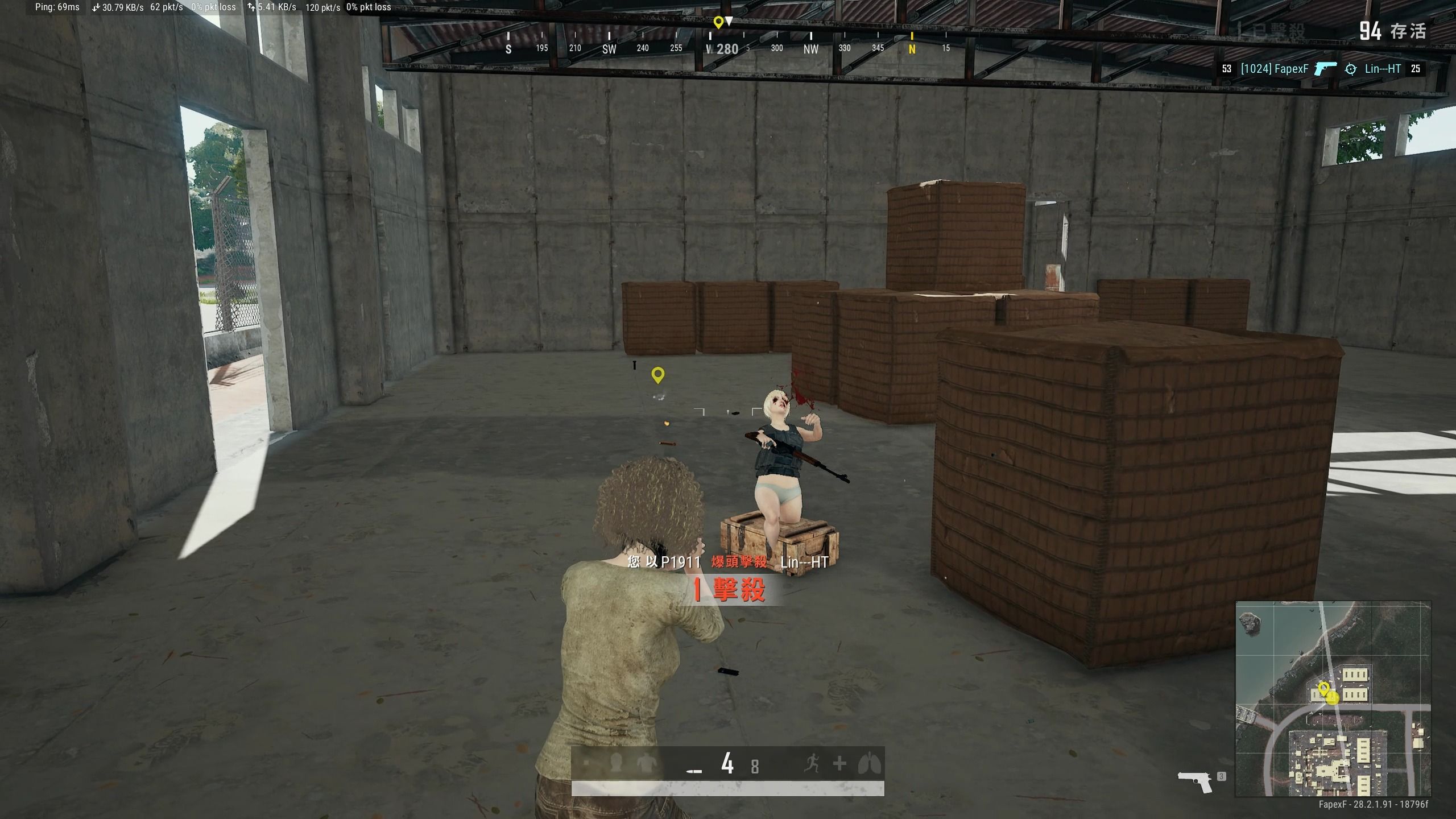 绝地老六落地小手枪,尽力了