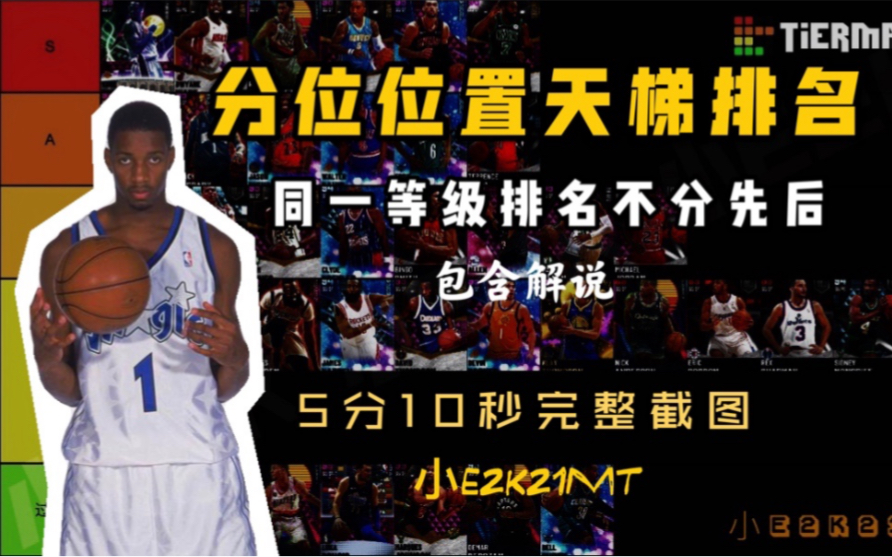 【小E2K21MYTEAM】分位位置天梯图来了!包含第一位置是分位的球员!各位置持续更新中~哔哩哔哩bilibili