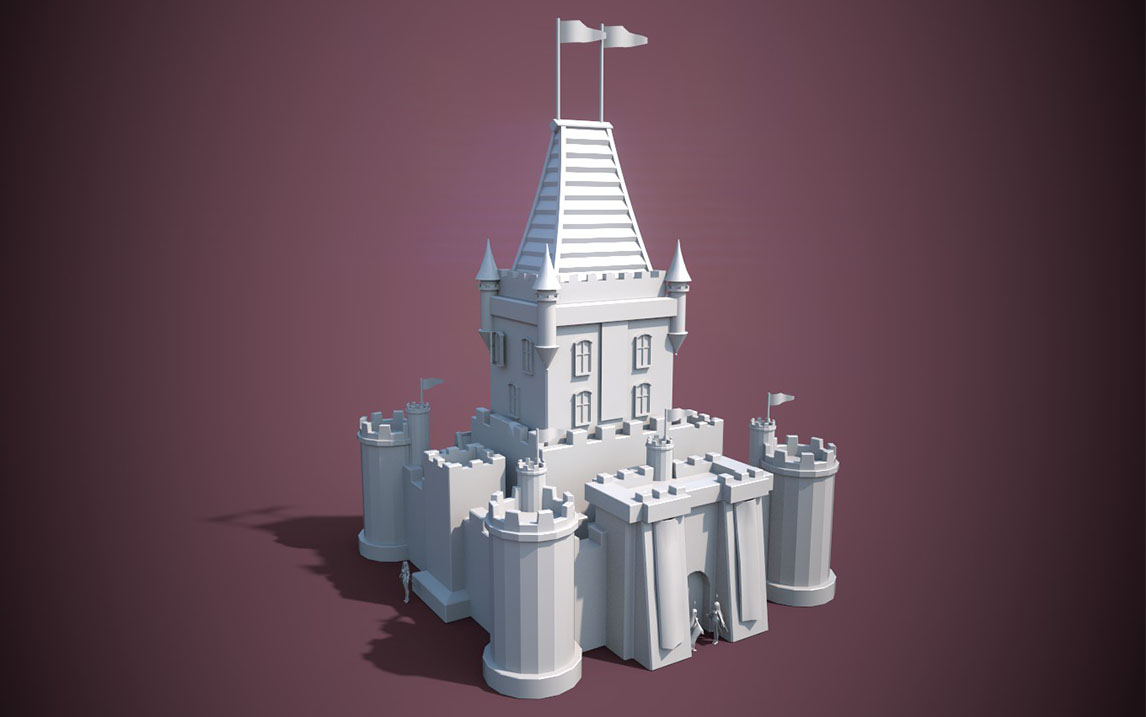 城堡3d模型简单图片
