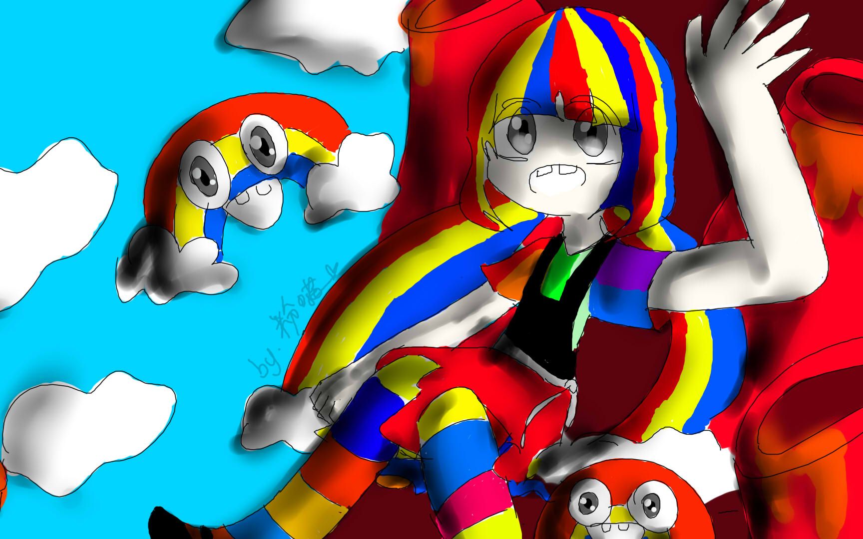 【板绘】fnaf w彩虹绘画过程_哔哩哔哩 (゜-゜)つロ 干杯~-bilibili