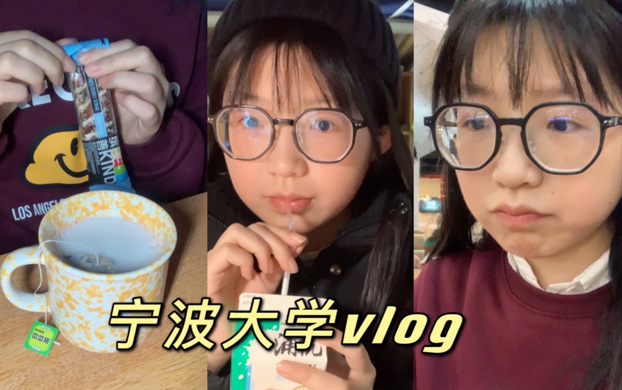 【11.21宁波大学vlog】乱吃零食的一天|见习报告终于弄完啦|宁波牛奶集团的牛奶超好喝!|跟我一起吃宁波大学甬江餐厅|看电影哔哩哔哩bilibili