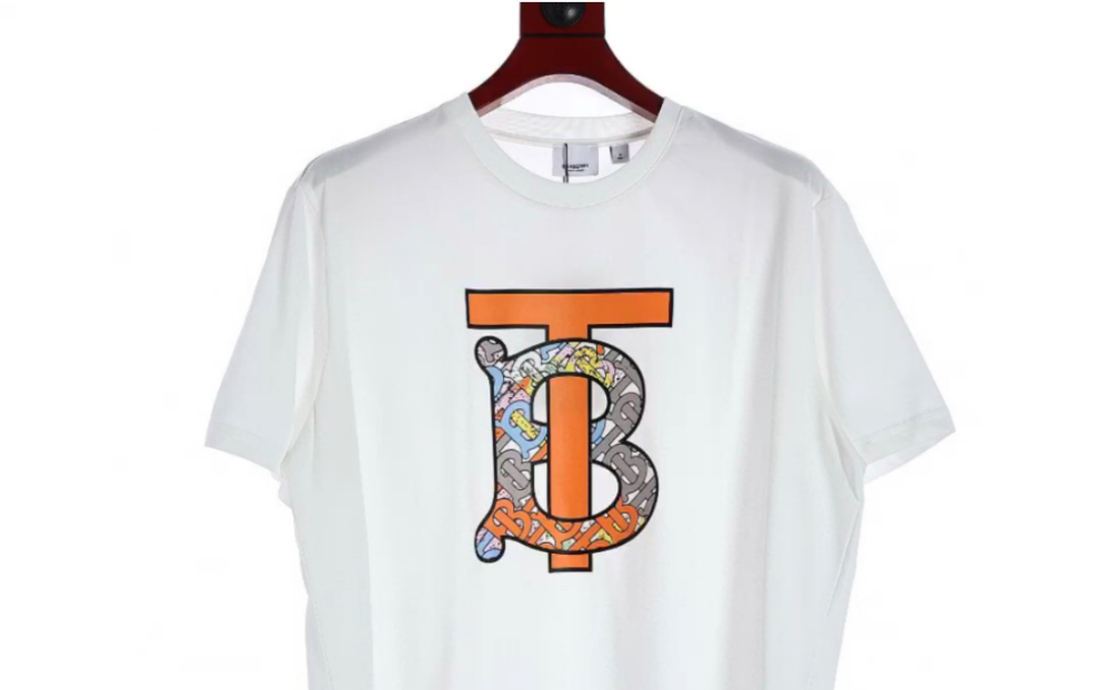 说一下高仿burberry巴宝莉tb字母印花圆领短袖