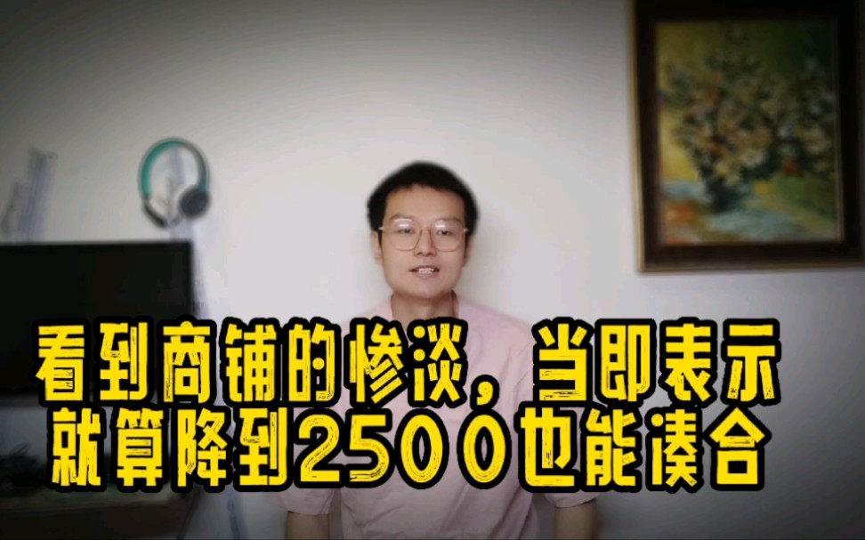 朋友工资降到四千想辞职,带他去看看楼下的商铺,瞬间决定不辞了!哔哩哔哩bilibili