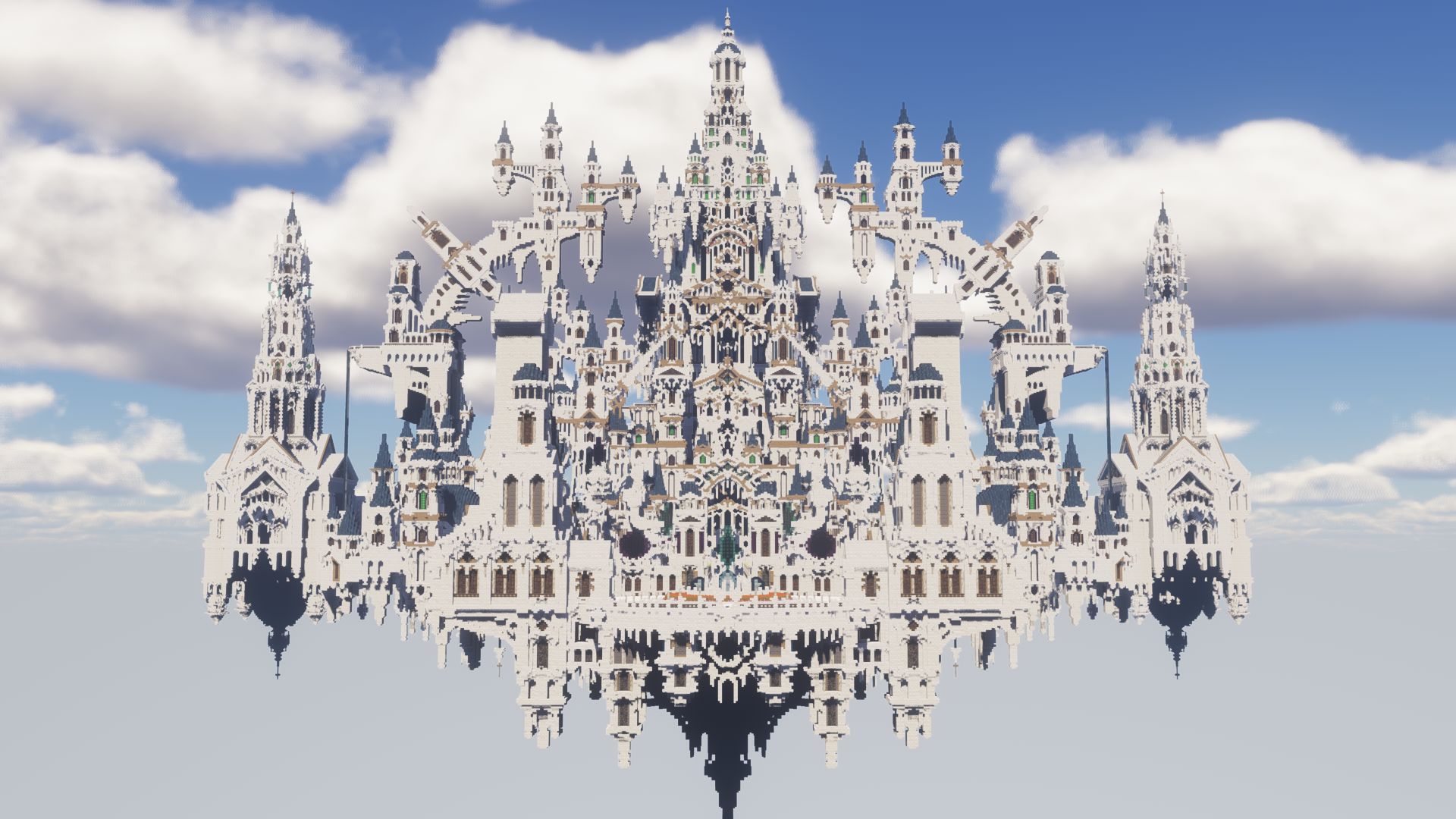 天堂之宫 paradise ch09teau minecraft我的世界建筑展示