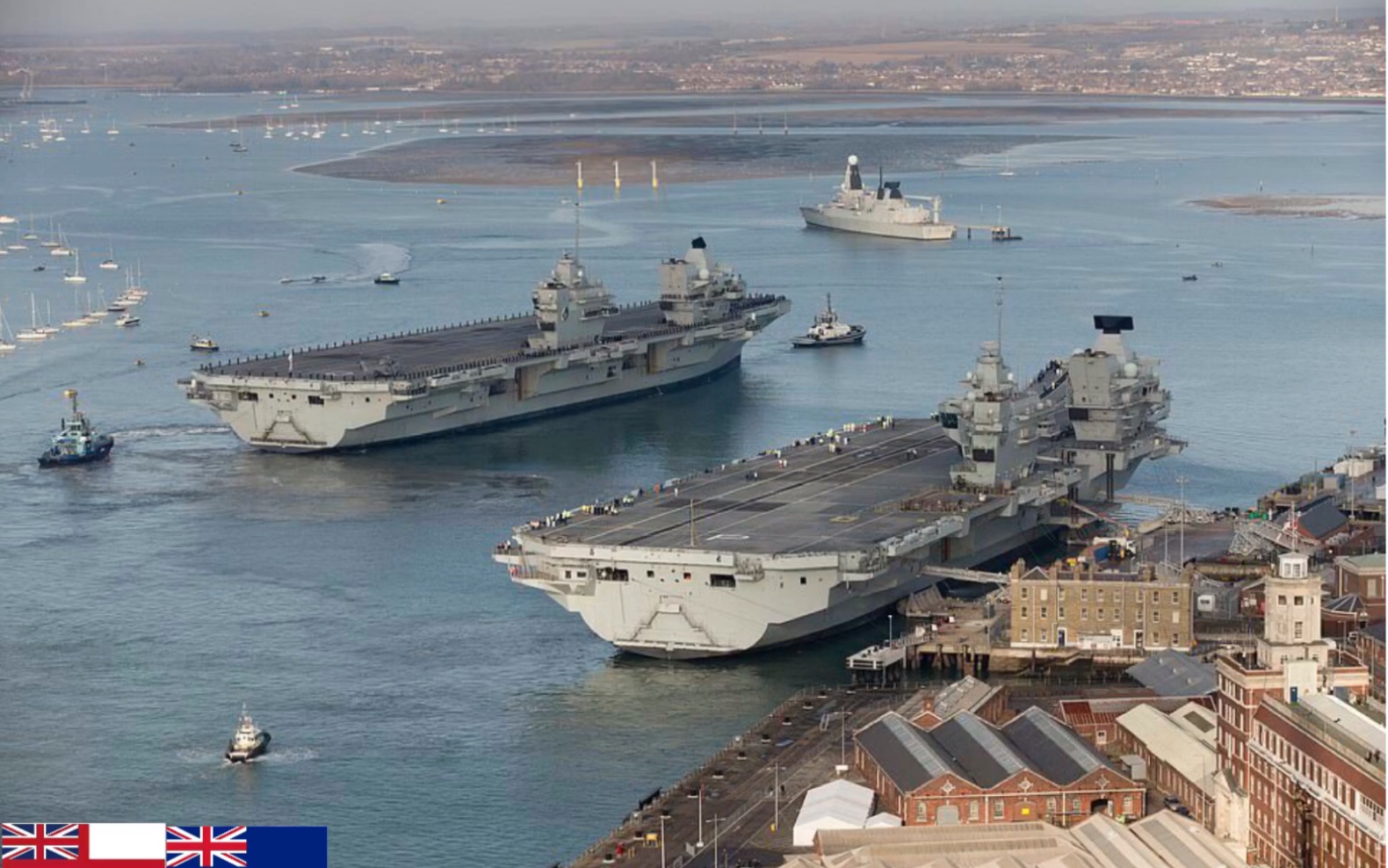 两艘伊丽莎白女王级航母姊妹舰历年来同框图集_哔哩哔哩_bilibili