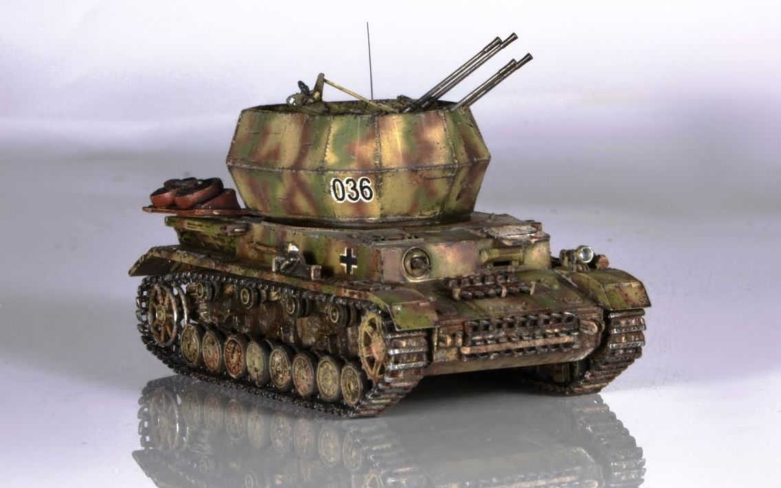 flakpanzer 防空坦克 iv wirbelwind 旋风 1/72 revell - 坦克模型