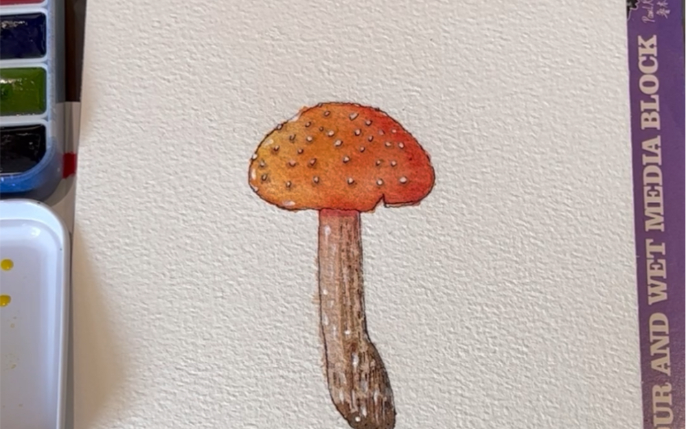 毒蘑菇上色(新手练习)