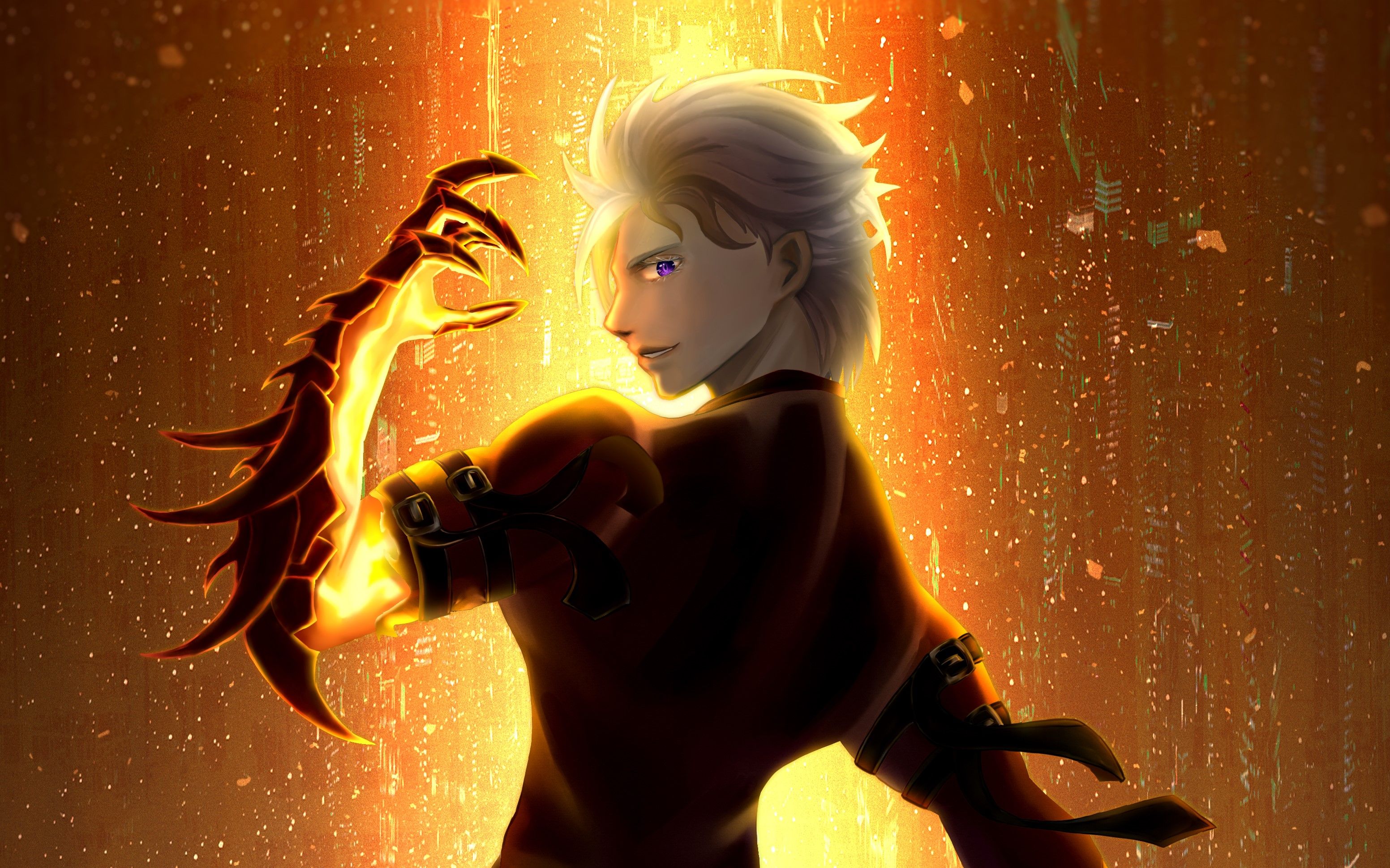 活动作品板绘厚涂战星环人物立绘男主亚特