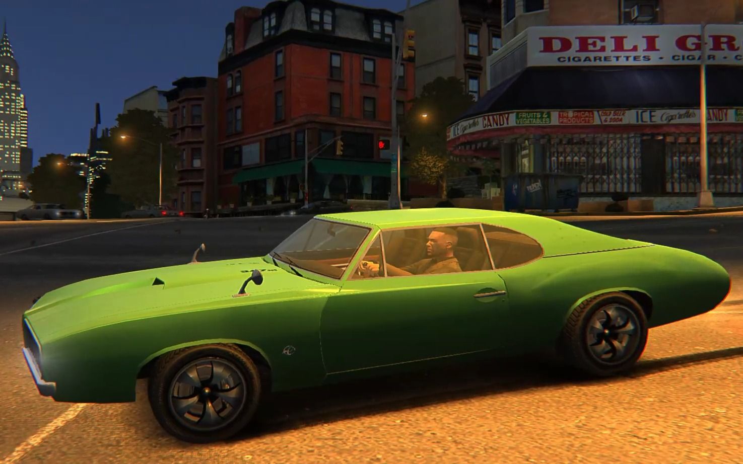 【gta4】当路易斯开着cj喜欢的绿色sabre在街上横行会怎么样?