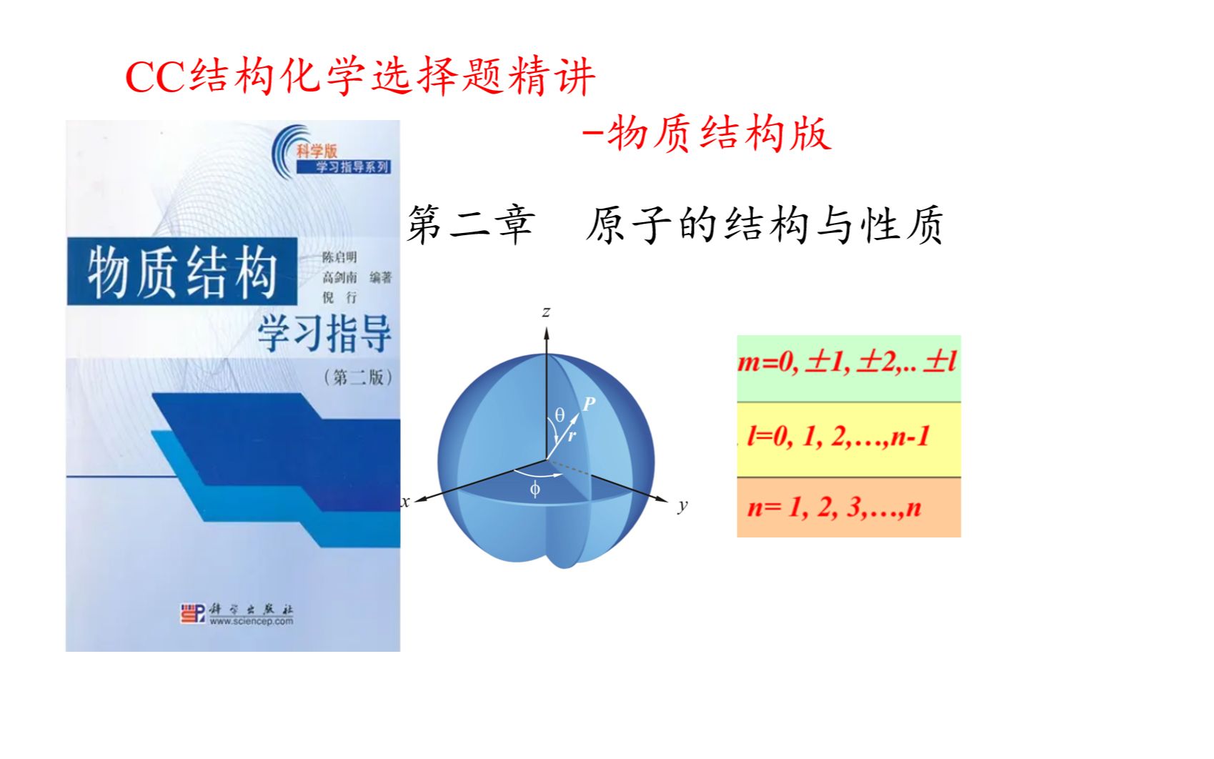 CC结构化学选择题精讲——(物质结构版)原子的结构与性质(下篇)哔哩哔哩bilibili