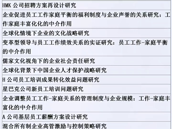 250人力资源论文题目有哪些?仅供参考,具体结合热点和老师意见#开题报告#论文题目哔哩哔哩bilibili