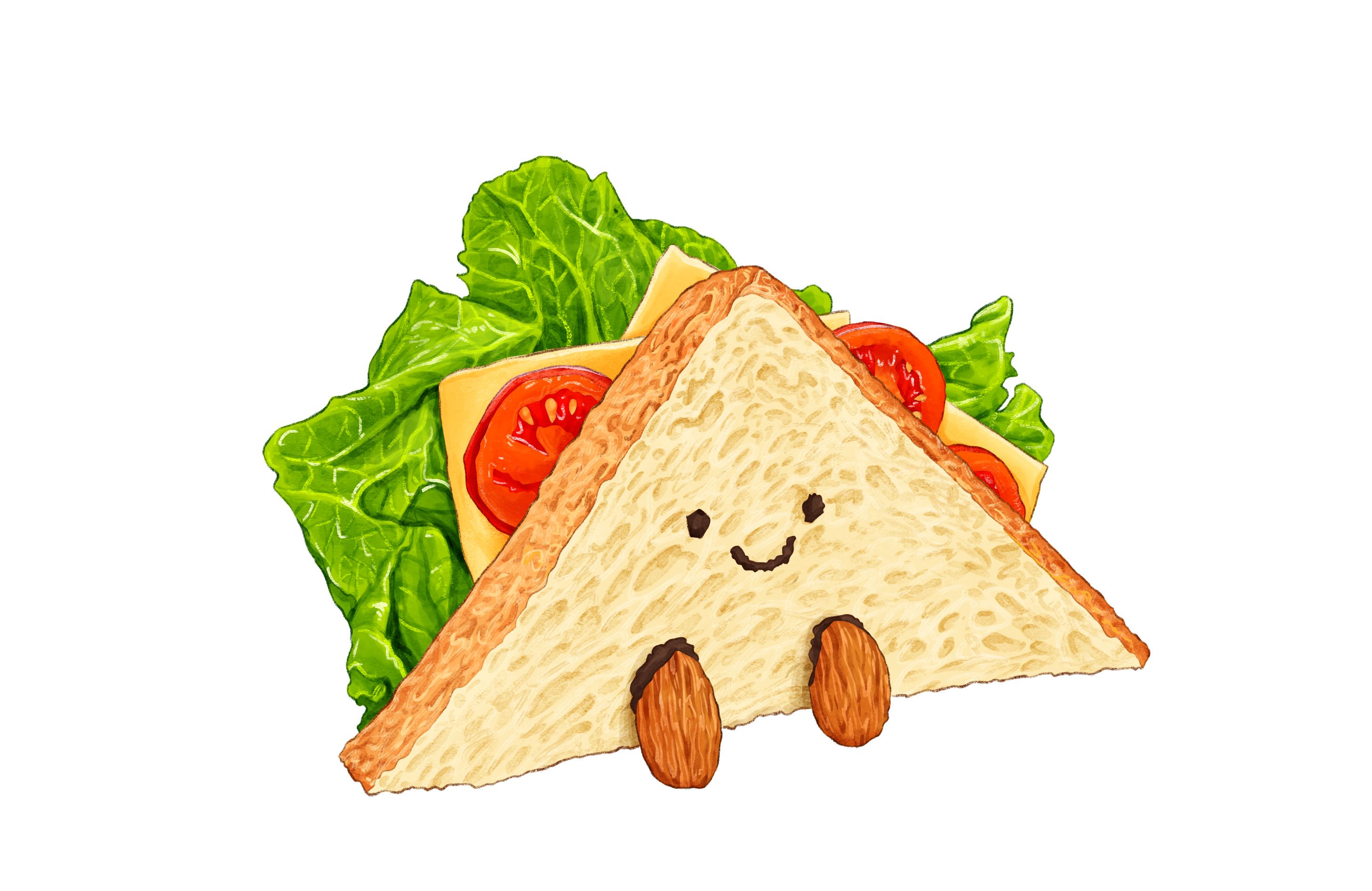 可可爱爱的美食/三明治