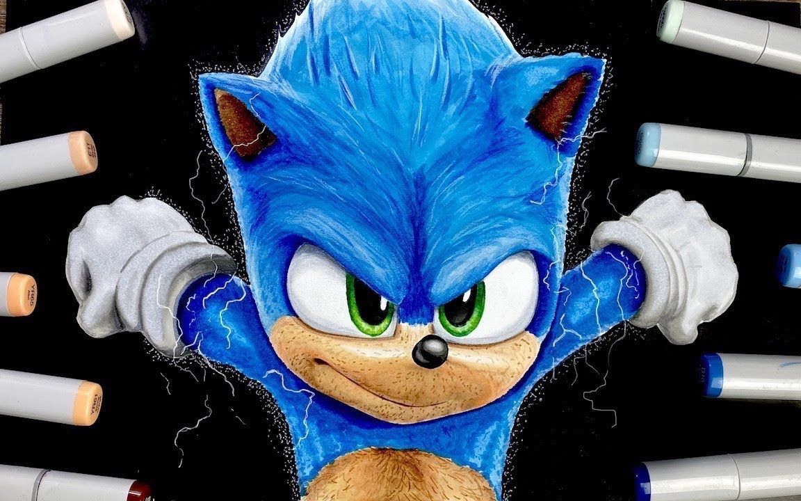 跟手绘达人chadi学画写实版刺猬索尼克