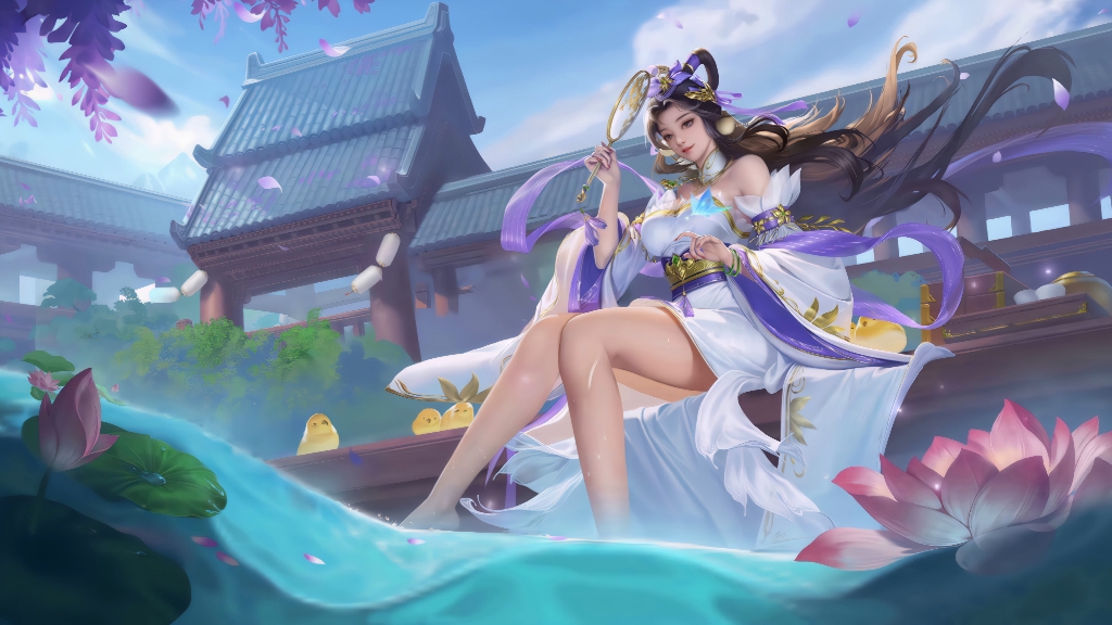 【春殿踏水 * 董贵人】 120帧 3840x2160动态