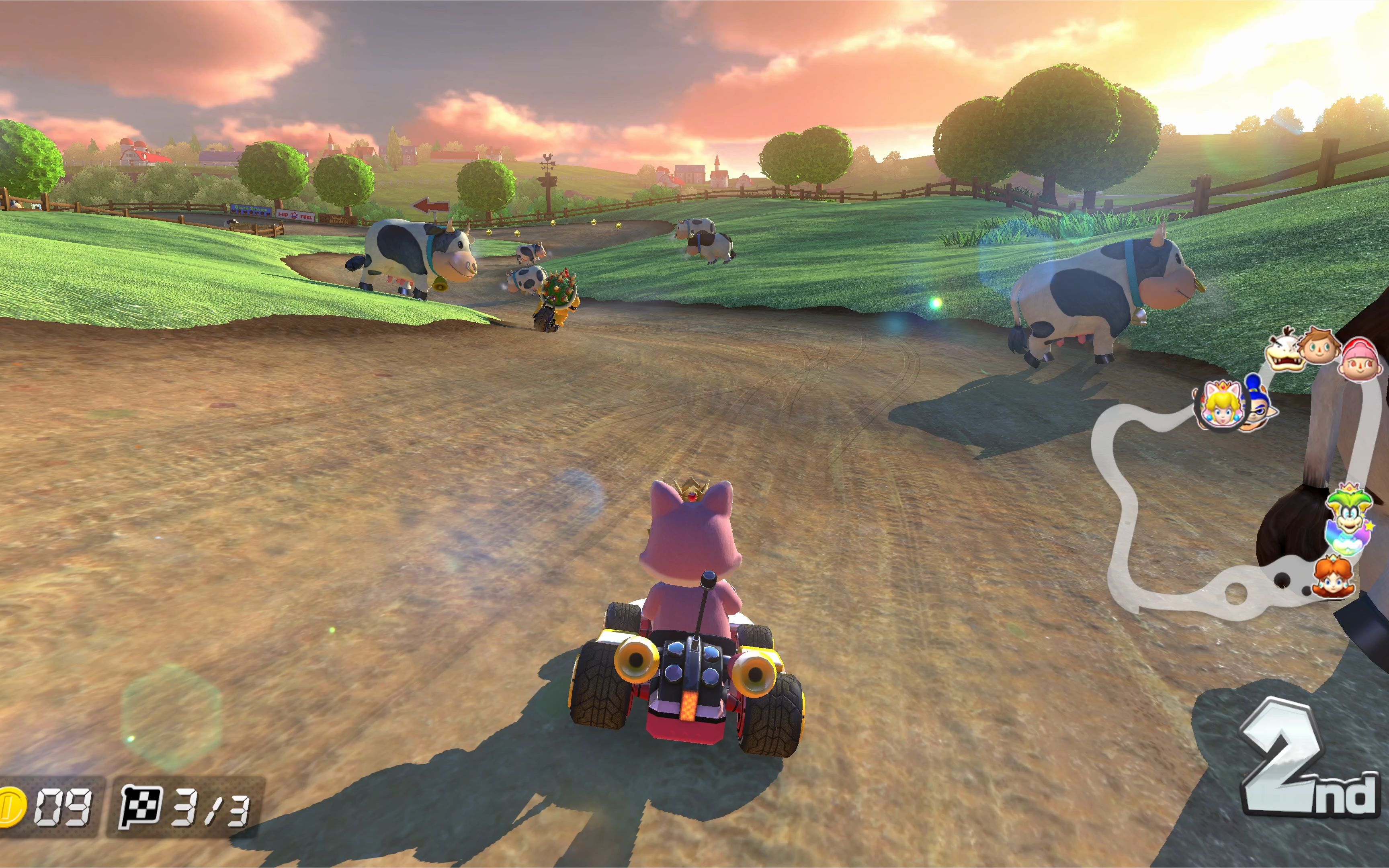 switch模拟器马里奥赛车8,4k画质,画面太好了吧!