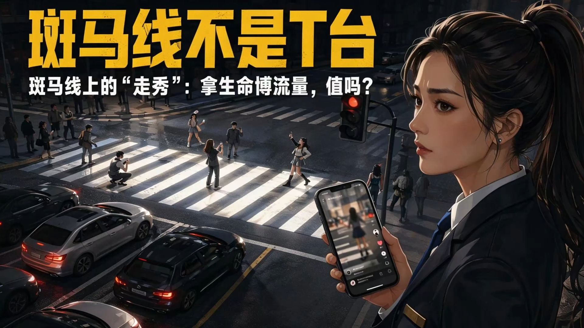 斑马线上的走秀：拿生命博流量，值吗？
