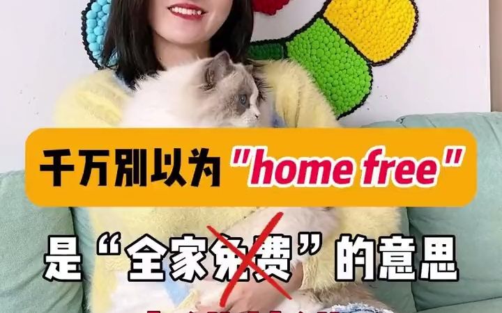 “home free”是“全家免费”的意思?大错特错!哔哩哔哩bilibili