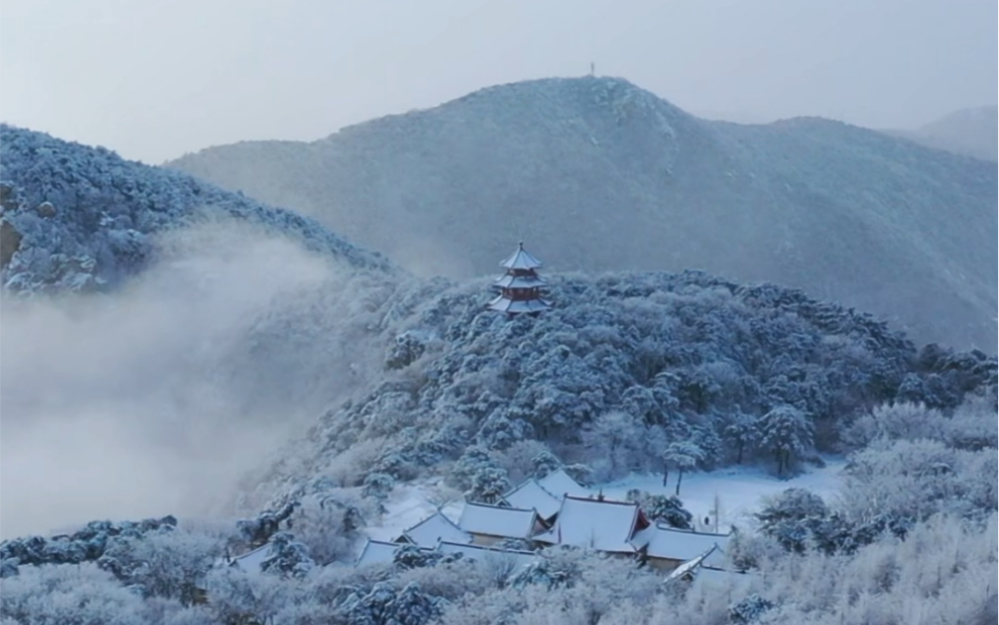 雪中嵩山,如梦如幻…登封文旅给河南文旅上大分了!哔哩哔哩bilibili