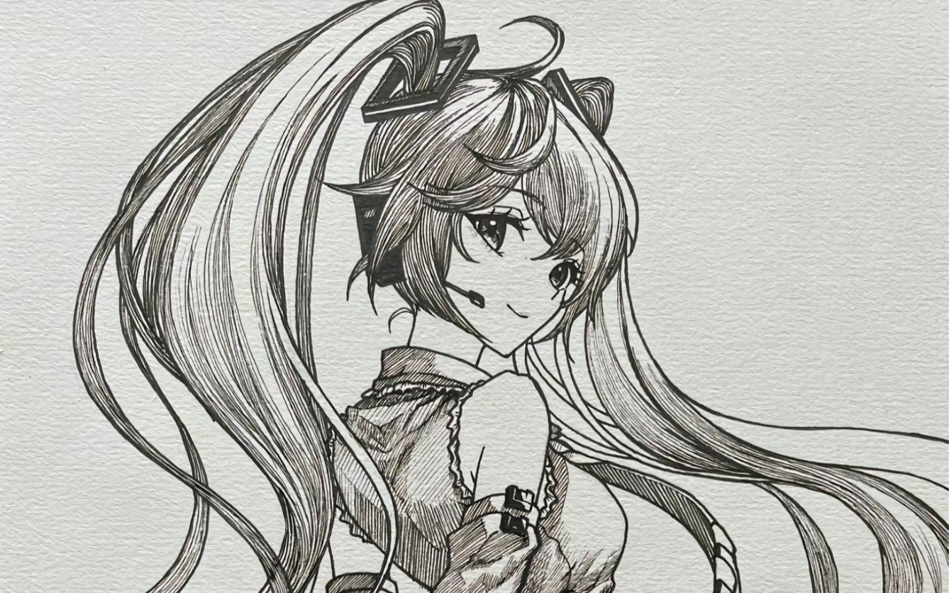 初始之音,响彻未来 -初音未来手绘