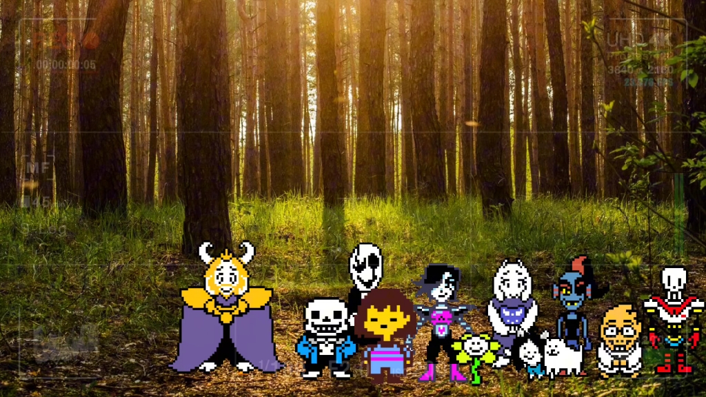 [图]undertale『超劣质』自制动画（2）--恐怖森林一星期「上」