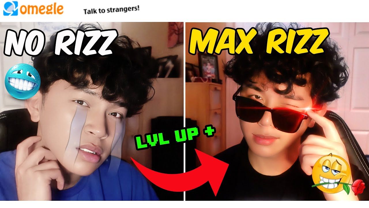 棕皮捲毛在omegle上 omegle, but my rizz evolves