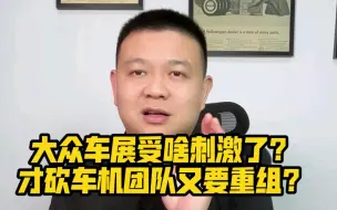 Download Video: 大众车展受啥刺激了？才砍车机团队又要重组？