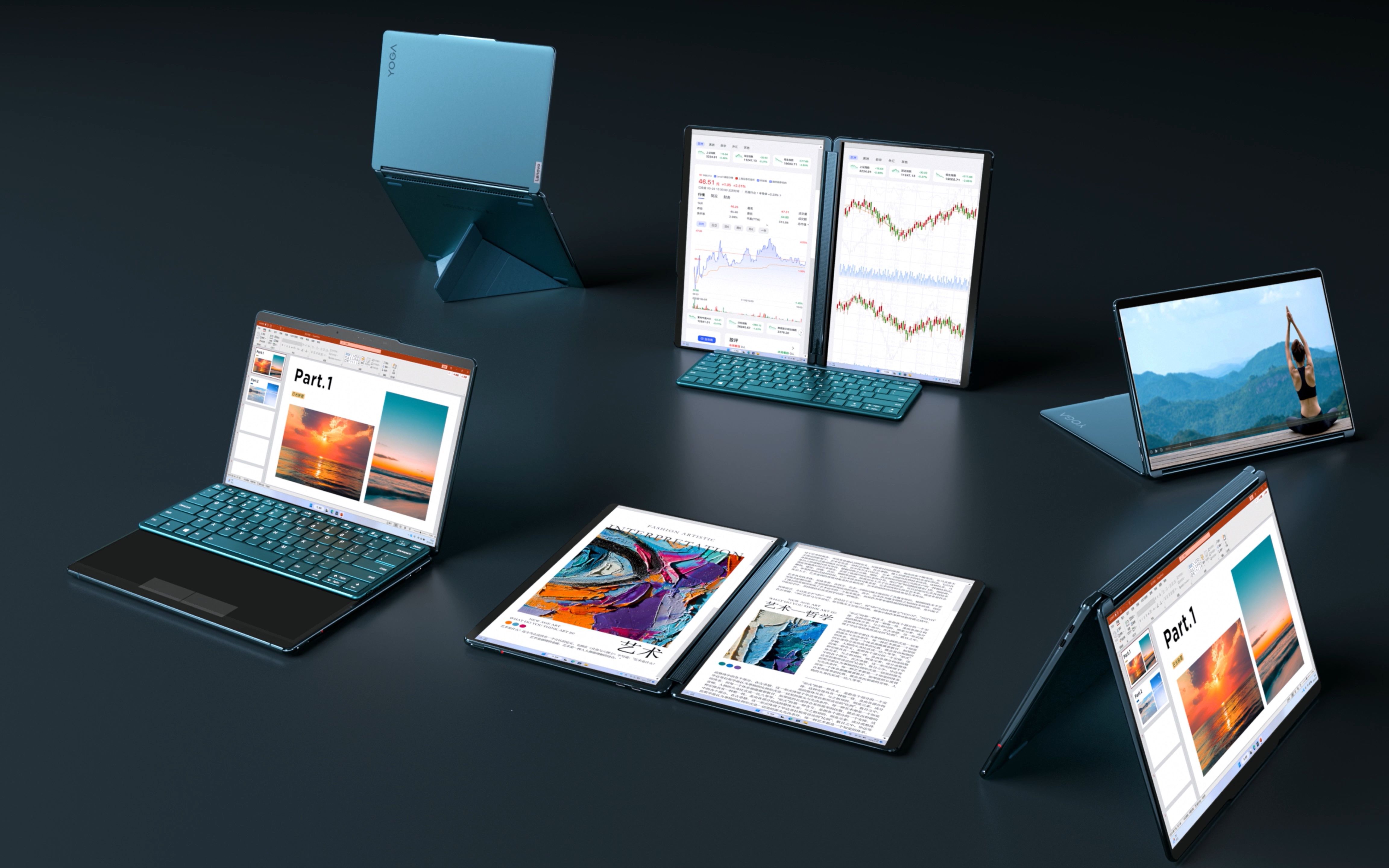 yoga book 9i 双屏翻转本 开启想象
