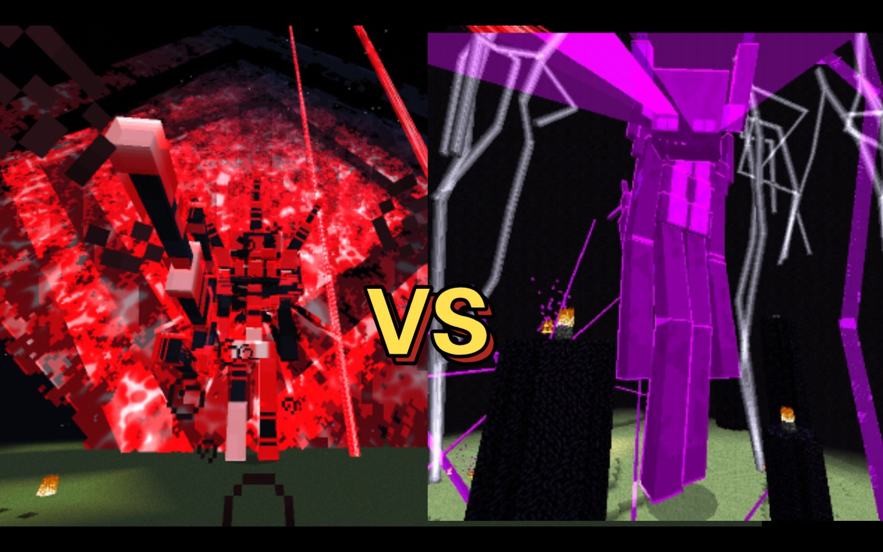 【mcadd】死亡末日泰坦 vs 终极末影巨人_我的世界