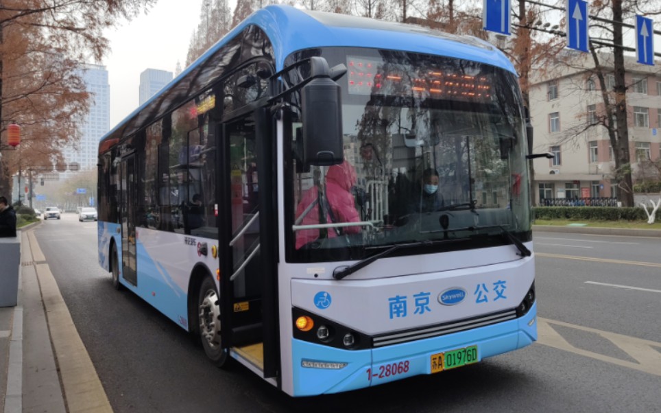 南京公交新车开沃njl6106ev3服务于95路运行实录