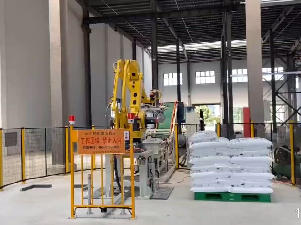 肥料化工碱原料自动卸车码垛机器人