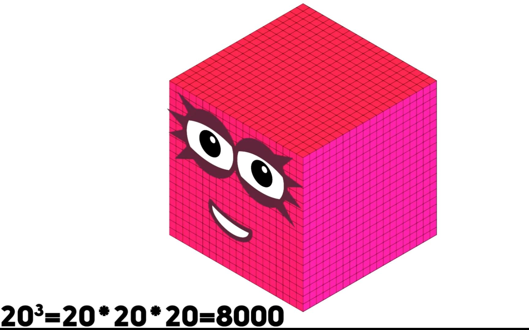 数学三次方 立方三次幂数字方块小学乘法 益智动画短片cube numbers