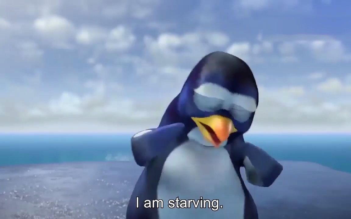 [图]英文字幕 Hungry Penguin 大向说英语