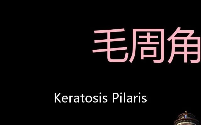 毛周角化病 Chinese Pronunciation Keratosis pilaris哔哩哔哩bilibili