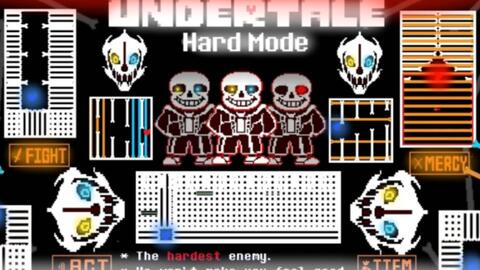 UnderTale Sans Fight Hard Mode]Harry的困难sans完整版通过!_哔哩哔哩bilibili