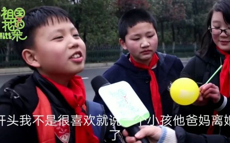 [图]【搞笑采访】小学生街头大讲冒险故事，《手斧男孩》太精彩，在野外生存了50天