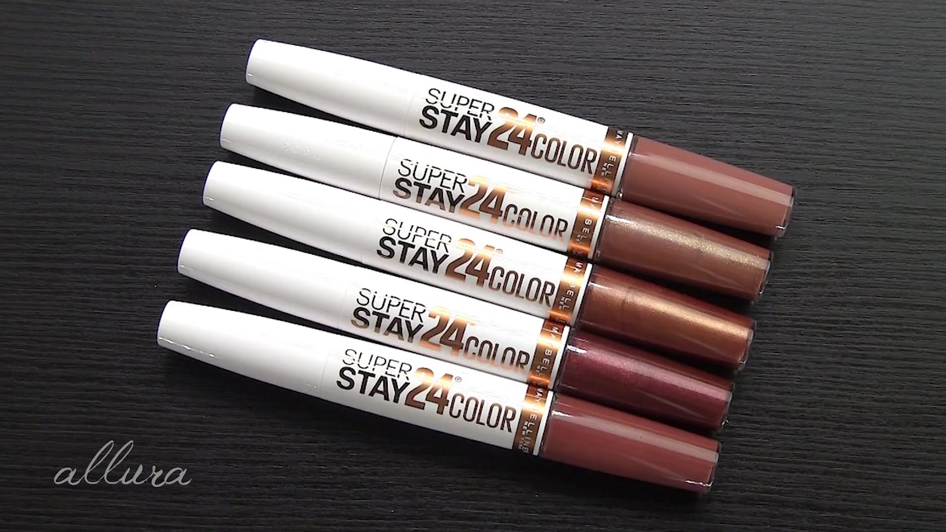 [图]【Allura Beauty】Maybelline SuperStay 24 HR Liquid Lipstick Lip Swatches & Review