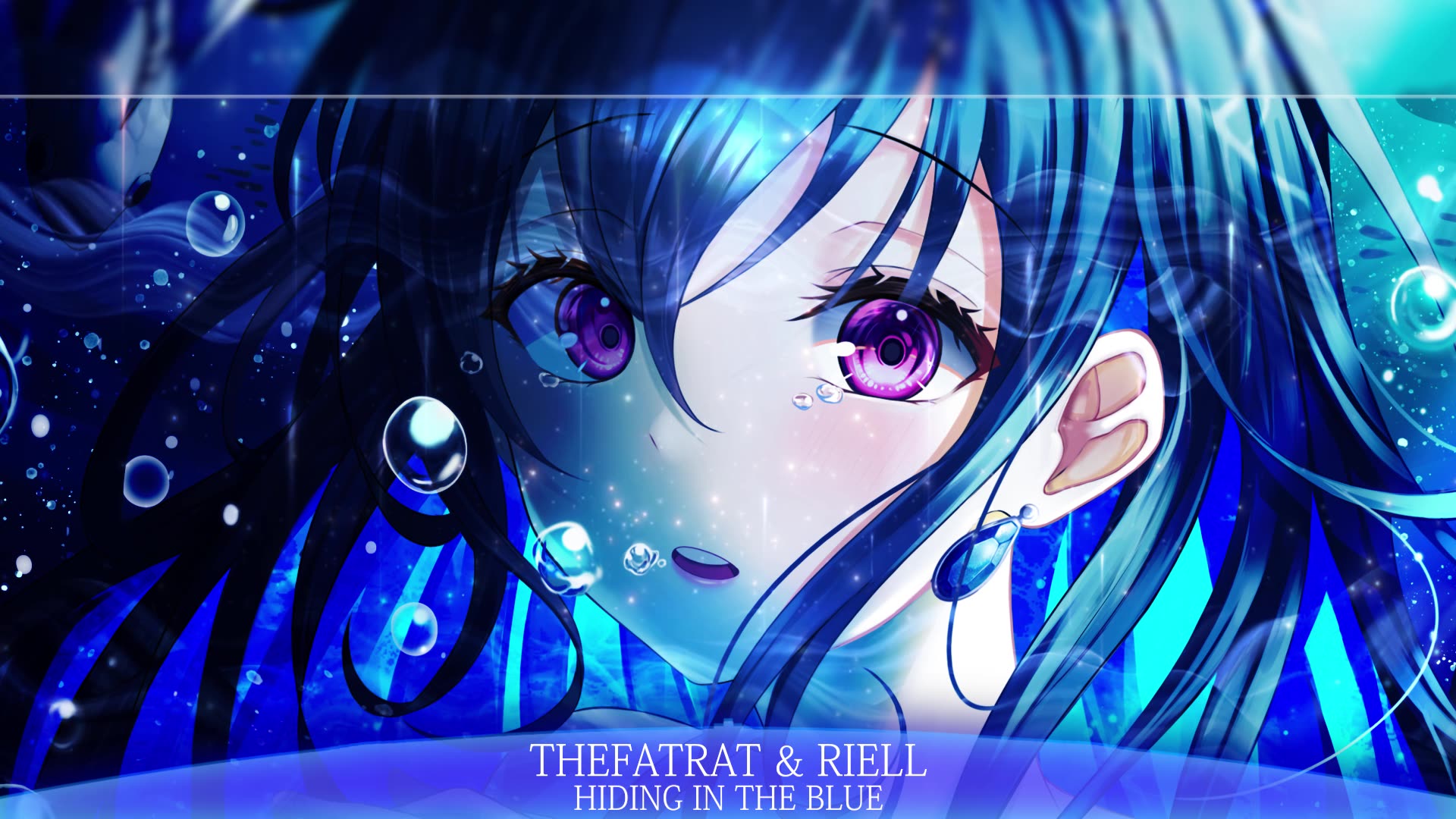 [图]Nightcore - TheFatRat & RIELL | Hiding In The Blue [lyrics] 歌词