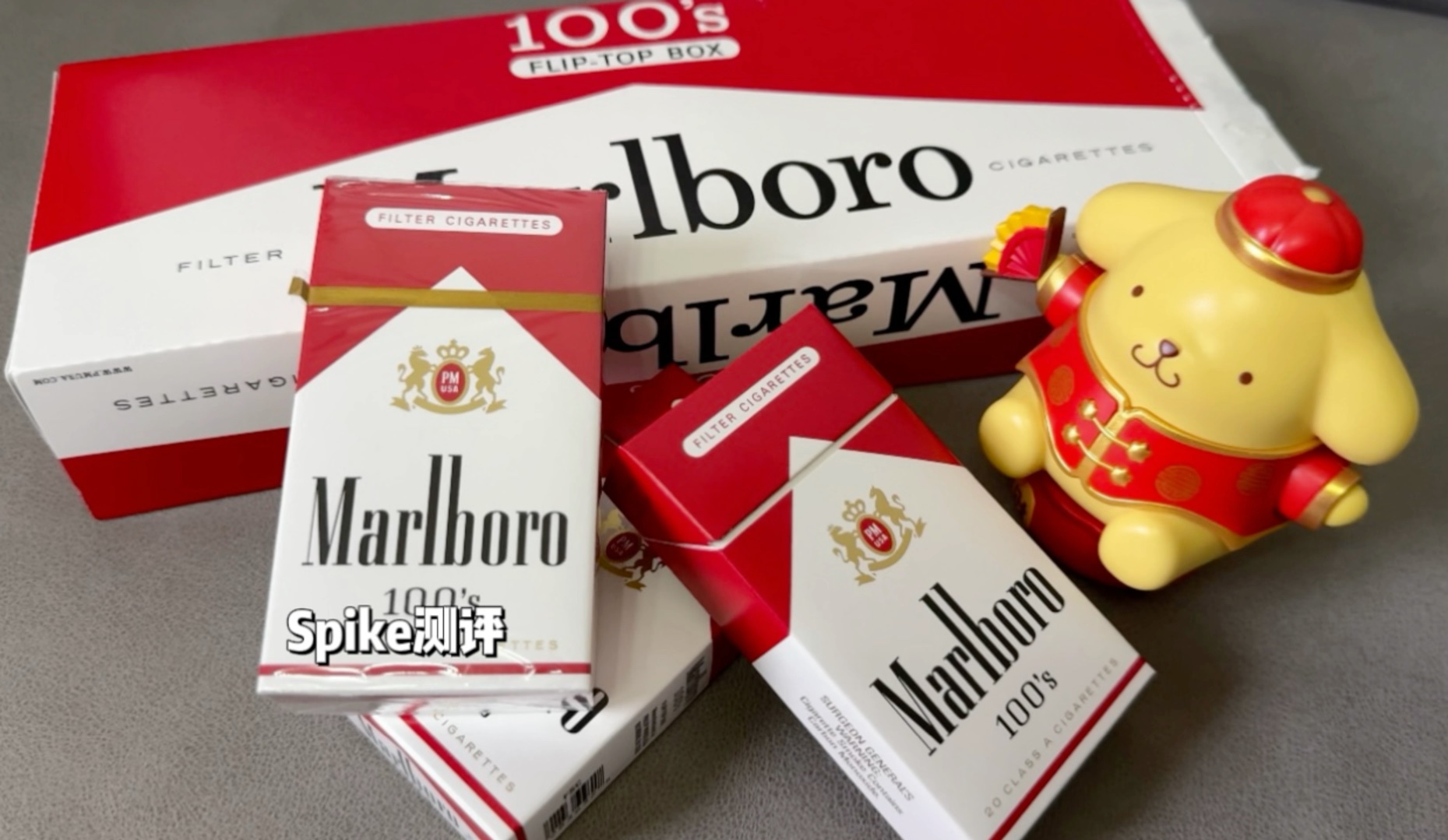 Marlboro万宝路系列美国硬红万加长款100s品鉴 对比美短优缺点哔哩哔哩bilibili