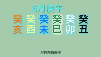 下载视频: 癸水六大日柱：6月庚午分别的不同