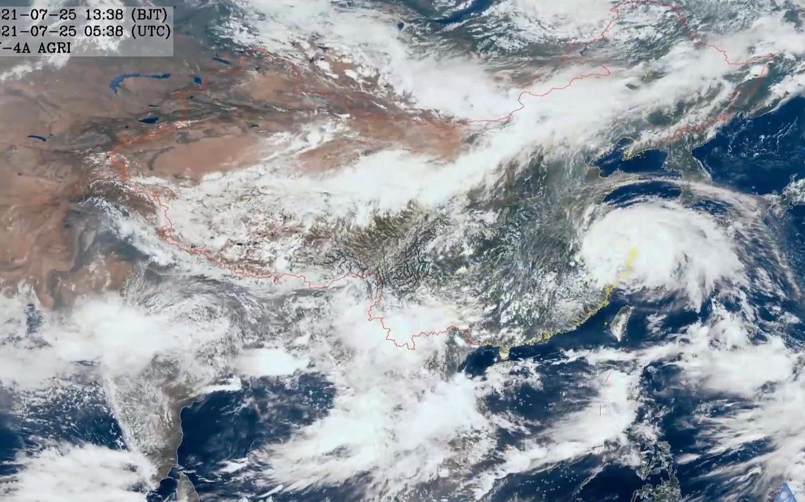 2021年卫星云图 风云4a版