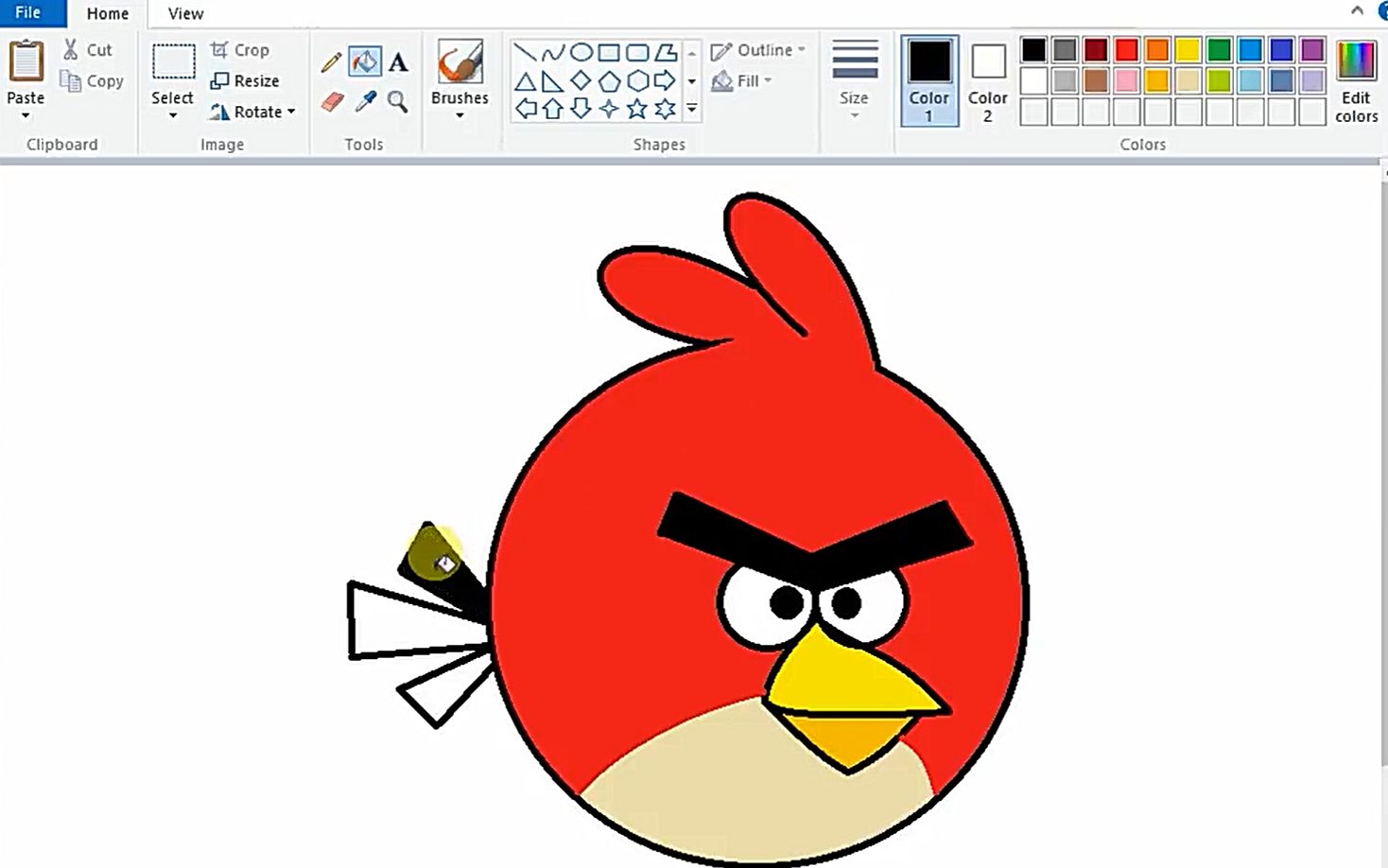 简单有趣小教程,怎么用鼠标绘图 画出愤怒的小鸟_哔哩哔哩 (゜-゜)つ