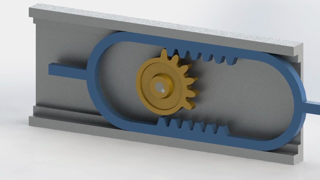 齿轮和齿条_44(往复齿轮)_哔哩哔哩_bilibili