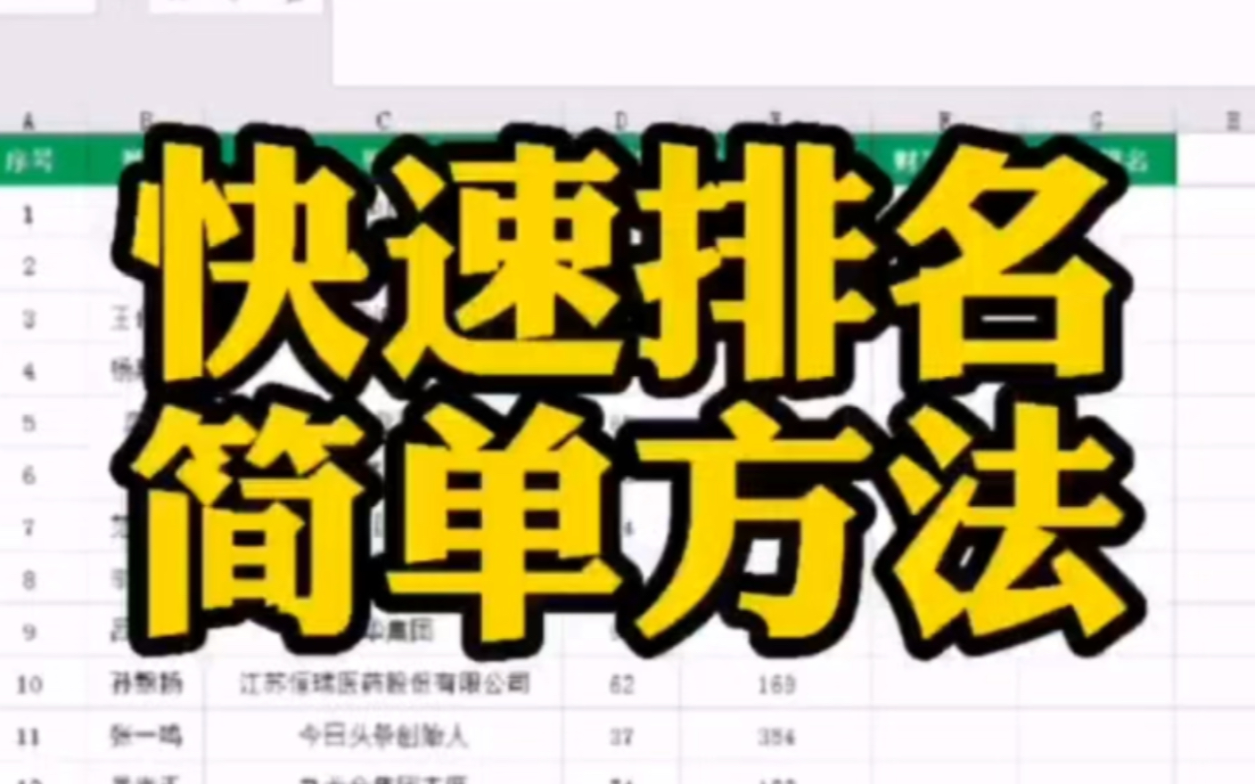 大神们 教你 如何对Excel表格中的数值快速排名,Office办公软件培训技巧教程#Office办公软件#Office#办公软件#Excel表格#Excel哔哩哔哩bilibili